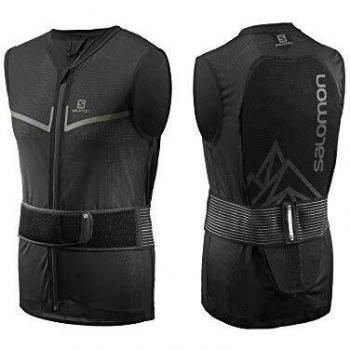 Salomon Flexcell Women Protección dorsal de esquí para mujer, Ajustable, MotionFit, Transpirable, Talla S, Negro, L40863500