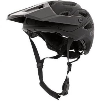 O'NEAL | Casco de Bicicleta de montaña | Enduro Trail Downhill | Forro Que Absorbe el Sudor, Cumple con la Norma de Seguridad EN1078 | Casco Pike Solid | Adulto | Negro Gris | Talla S/M