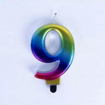 Party Fiesta Vela Rainbow Nº9