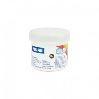 Milan Bote de Tempera - 40ml - Secado Rápido - Mezclable - Color Blanco