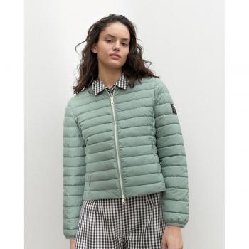 Chaqueta acolchada de mujer Ecoalf Aia de poliéster reciclado en gris verdoso - S