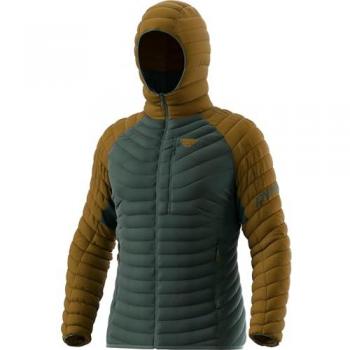 Chaqueta de plumas con capucha Dynafit Radical gris oscuro/marrón - S