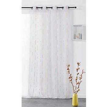 Cortinas Transparentes Linder BATONNETS Multicolor 140x270 cm