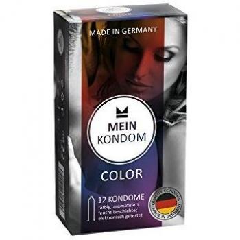 MEIN KONDOM Color Condones - Paquete de 12 - Made in Germany