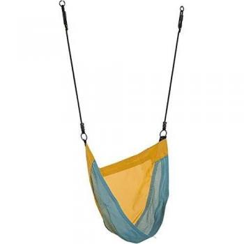 Silla de columpio de tela Cocon KBT, Amarillo y Azul, 210 x 58 mm