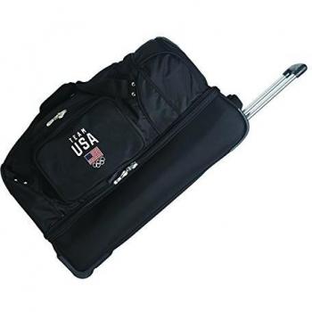 Team USA Olympics Rolling Drop-Bottom Duffel Bag, 27-inches