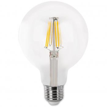 Bombilla LED Globo Filamento Matel E27 G80 4W 6400K Clara