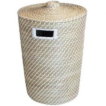 Equipstore 32674-Cesta de paja, color natural, 40 x 44 x 58 cm