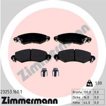 Pastillas de freno ZIMMERMANN 23253.160.1