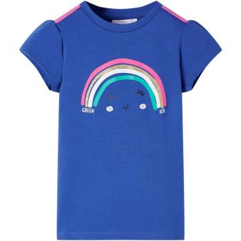 Camiseta infantil azul cobalto 116
