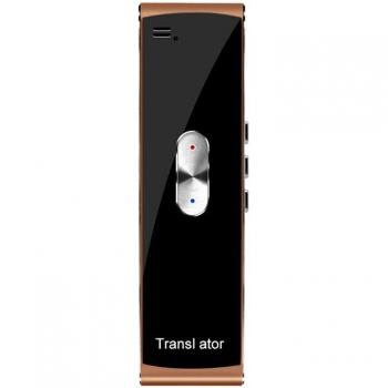 Dispositivo Traductor de Idiomas Inalámbrico Bluetooth con Micrófono y Altavoz 800MA para Traducción de Voz en Viajes al Aire Libre