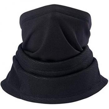 Arcweg Calentadores De Cuello para Moto Forro Polar Multifuncional Braga Cuello para Hombre y Mujer Accesorio De Esquí Moto Bicicleta Negro