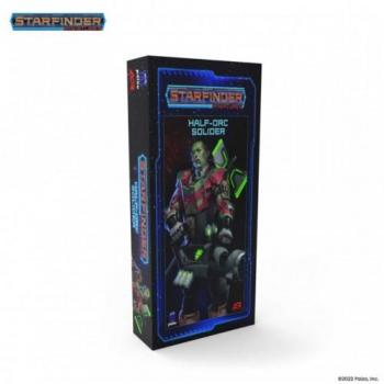Starfinder Miniatures: Half-Orc Soldier Figura de Colección
