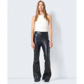 Pantalones de cuero de imitación acampanados Noisy May - Andy Pasa PU - XS M - para Mujer - Negro