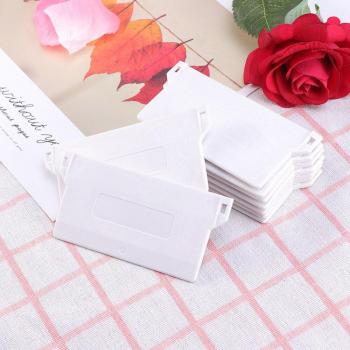 Placa de fondo de plástico blanca para persianas verticales, 89MM, 10 unidades, accesorios de rodillo PVC