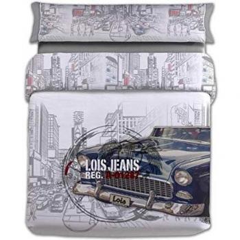 Lois cadillac juego nordico 3 piezas, 50% algodo 50% poliester, gris cama 135x190/200