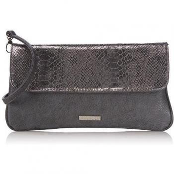 Bulaggi Party clutch - Bolso de mano de piel sintética mujer, color gris, talla 29x16x2 cm