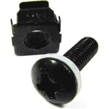 RackMatic - Tornillos M6 para Rack 19 50-pack con jaula