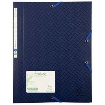 Exacompta 551572E - Carpeta con goma, color azul