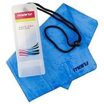 Maru Aqua Dry Towel, Azul, Un tamaño