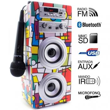 Joybox Altavoz Reproductor Audio Microfono Karaoke Bluetooth Picasso