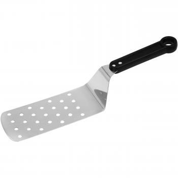 Nirosta 40811 Paleta Plancha C/Pala Perforada 34Cm, Baquelita, Negro e Inoxidable