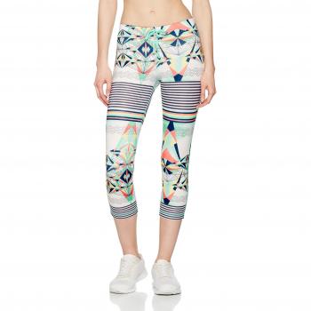Roxy mujeres de la estancia en Capri, mujer, color Marshmallow Geometric Sunset, tamaño large
