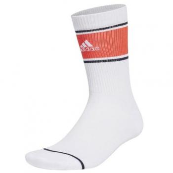 Calcetines Adidas Cushioned Sportswear Logo Graphic Crew 2 Pares, Color Blanco, Talla 40-42