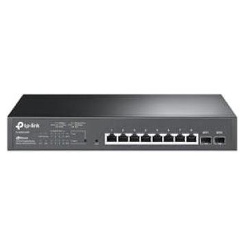 TP-Link TL-SG2210MP 10-Port Gigabit Smart PoE Switch with 8 PoE+ Ports and 2 SFP Slots, Rackmountable