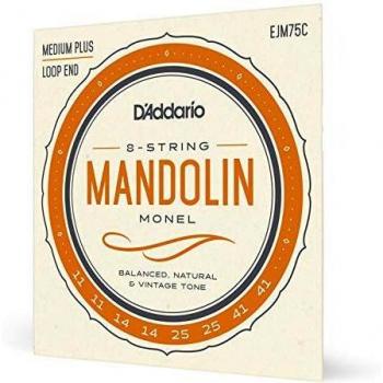 D'Addario EJM75C Monel Mandolin Strings, Medium Plus, 11-41