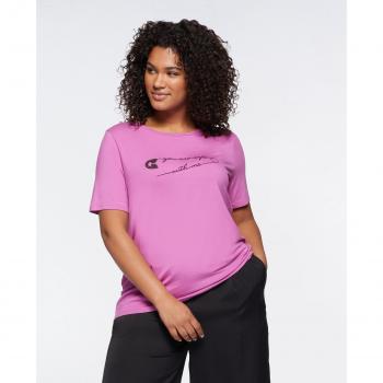 Camiseta de mujer de manga corta Fiorella Rubino con escritura bordada