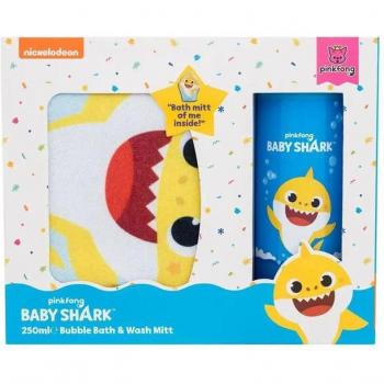Conjunto Baby Shark Body - Espuma De Baño 250 Ml + Esponja De Limpieza Para Niños