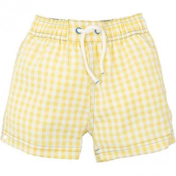 Bañador de niño amarillo con motivos florales