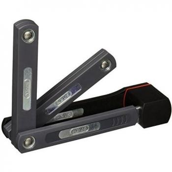ABUS Folding Lock Bordo uGrip 5700K/80 with Lock Bag, 5 mm Thick Bars, ABUS Security Level 7, 80 cm