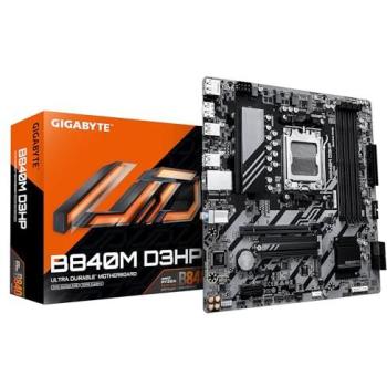 Placa Base Gigabyte B840M D3HP Micro ATX AMD AM5 DDR5 8200 MHz (O.C.) RAID RGB