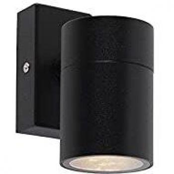 Set 2 apliques de exterior acero inoxidable negro IP44 - SOLO