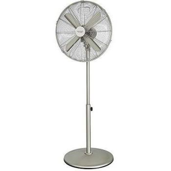 Ventilador silencioso y Potente. Diseño metálico. 60W. Motor de Cobre. 4 aspas. 3 velocidades. Oscilante y Regulable. ForceSilence 570 SteelStyle