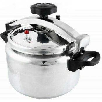 Olla de presión express 6 litros acero inoxidable rápida para cocina a gas y vitrocerámica