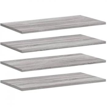 Estantes de Pared 4 piezas Sonoma gris 60x20x1,5 cm madera multicapa