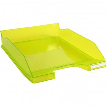 Exacompta Linicolor - Bandeja de correo, color verde anís transparente glossy