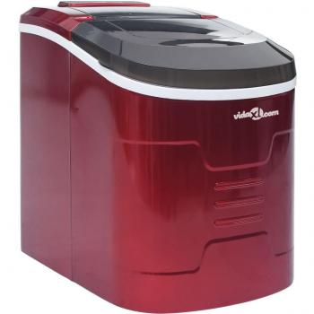 Máquina Fabricadora de Cubitos de Hielo Portátil Roja 2.4L Capacidad Producción 15kg/24h
