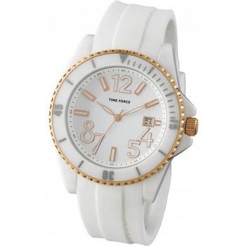 TIME FORCE Reloj Analógico para Mujer de Cuarzo con Correa en Caucho TF4186L11