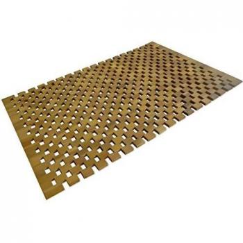 vidaXL Acacia Alfombrilla Baño Madera 80x50 cm Mosaico Esterilla Ducha Bañera