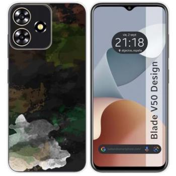 Funda de Silicona Acuarela para Zte Blade V50 Design 4G con 12 Dibujos