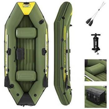 Canoa Hinchable Hydro Force Marine Pro para 2 Adultos + 1 Niño - 291 x 127 x 46 cm con 2 Remos