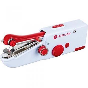 SINGER Stitch Sew Quick Mini Mechanical Sewing Machine AA Battery White