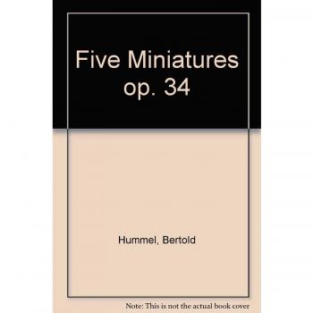 Five miniatures op. 34 clarinette
