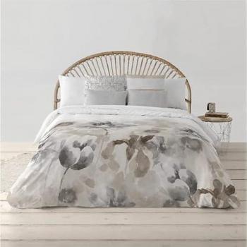 Funda Nórdica con Botones 100% Algodón Malmo para Cama de 135/140, dimensiones 220x240 cm, color marrón, suavidad garantizada