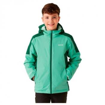 Regatta Kids Hurdle V Waterproof Insulated Jacket - Dusty Green/Rain Forest - Size 15-16 Years