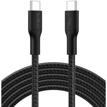 Cable USB-C Belkin BoostCharge Pro 240W 2.0 Trenzado 3m Negro